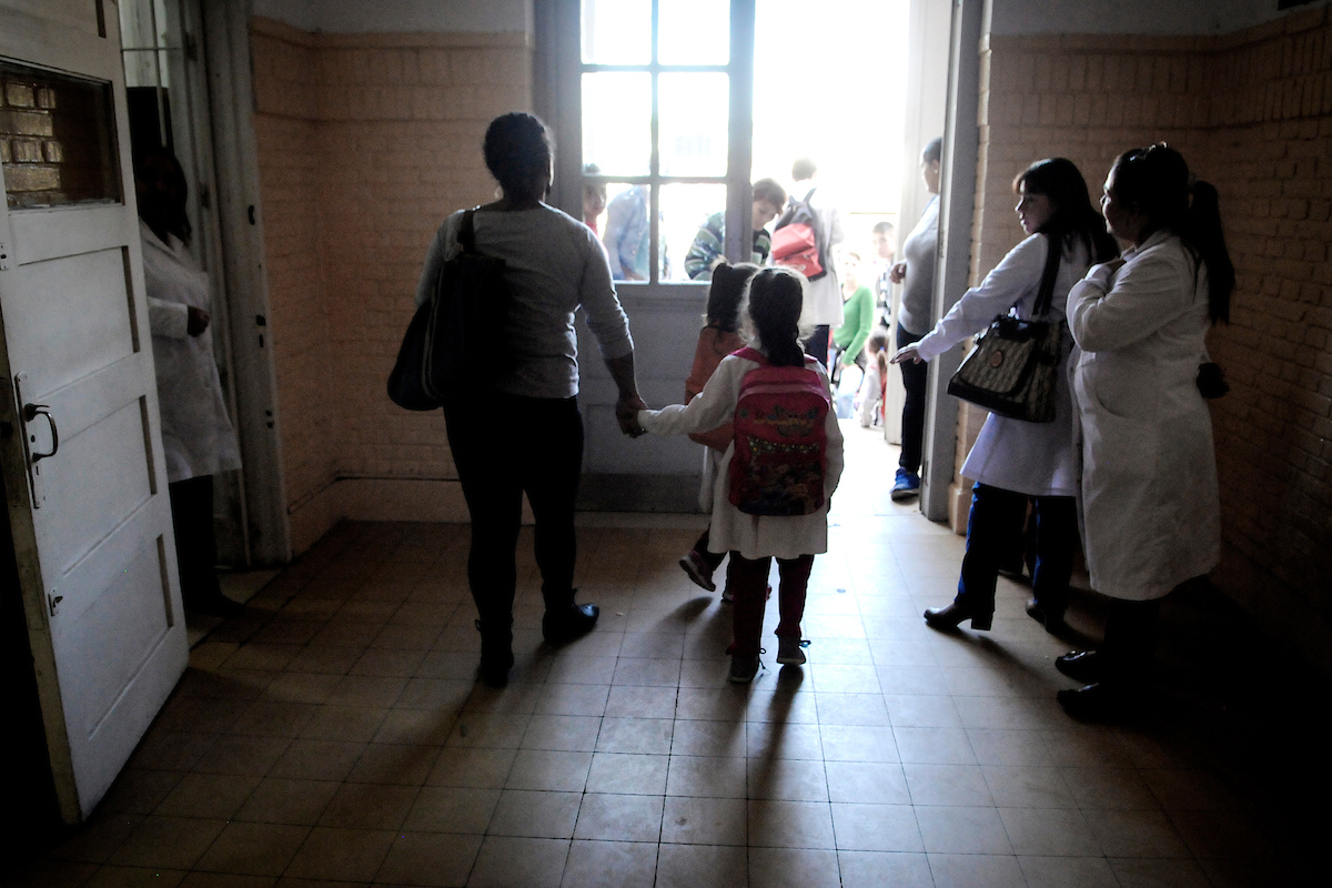Niños ingresado a clase