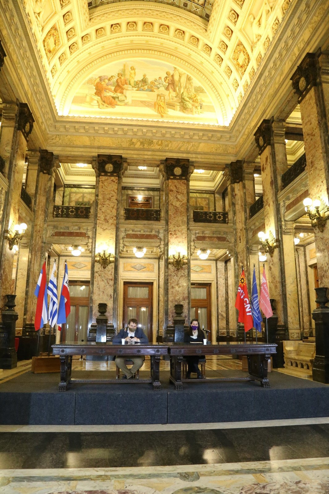 Previo al comienzo del evento