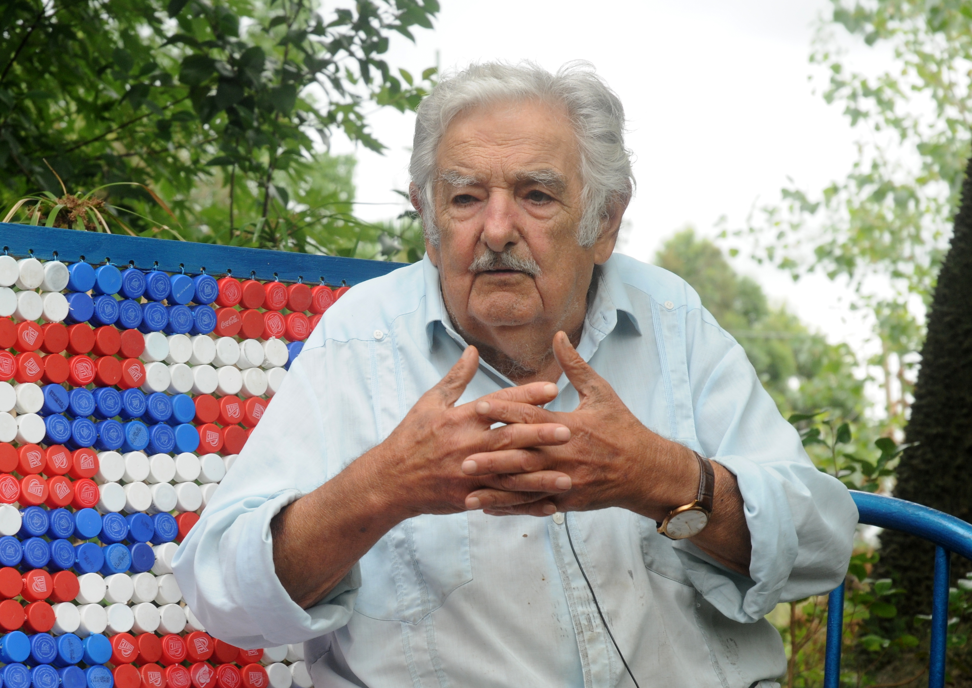 José "Pepe" Mujica en su chacra
