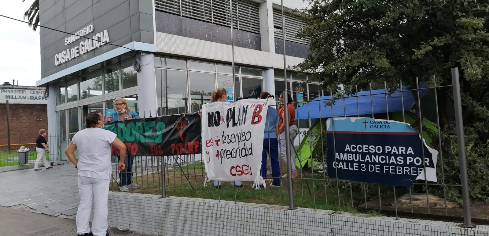 Casa de Galicia - Huelga de hambre