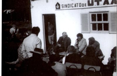 Raúl "Bebe" Sendic junto a José "Pepe" Mujica en la sede de UTAA