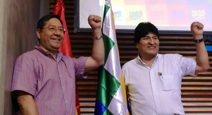 Dos líderes importantes en la democratización de Bolivia