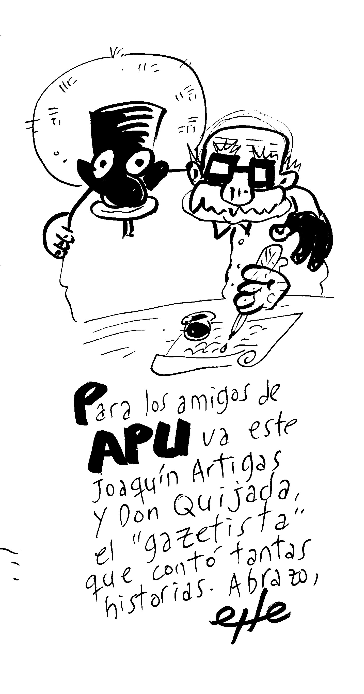 Viñeta dedicada al Portal APU.uy