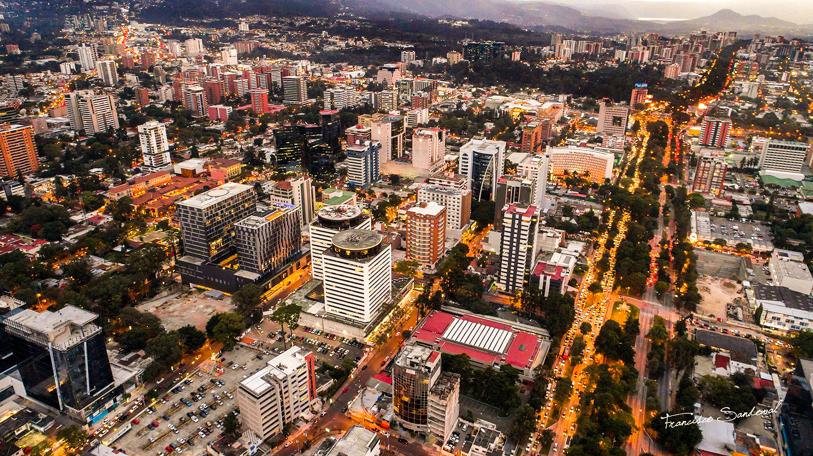 vista aérea ciudad de Guatemala