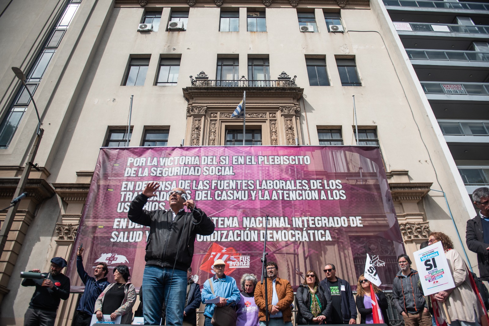 Movilización de la Federación Uruguaya de la Salud