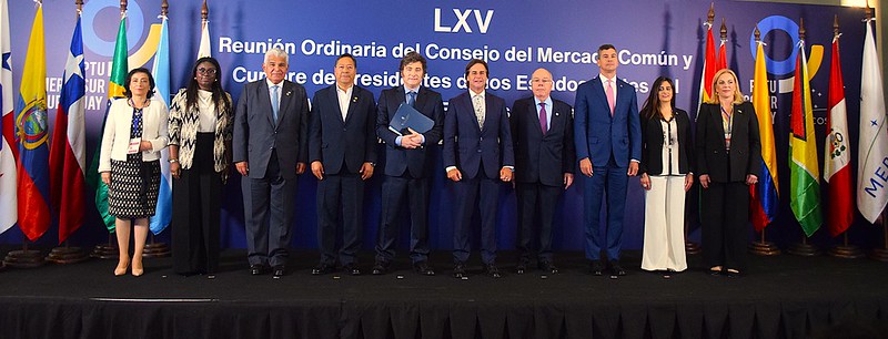 Los presidentes del Mercosur al finalizar la 65a reunión plenaria