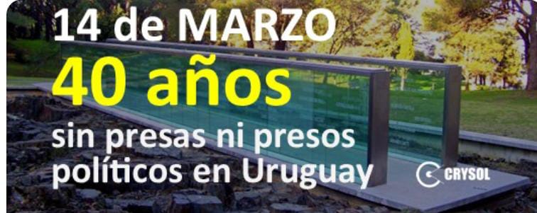 Convocatoria al homenaje en el Día del Liberado, realizada por la asociación Crysol