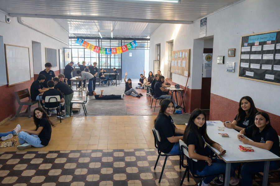 Alumnos dedican el recreo a jugar 