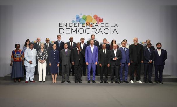 Los líderes en la cumbre Democracia Siempre. Foto: Ana Jiménez. 
