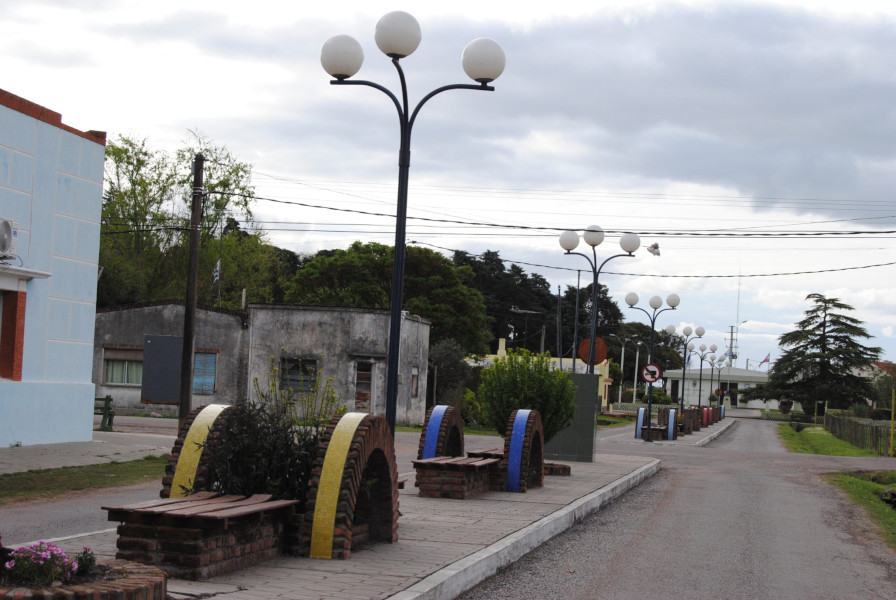 Centro de la localidad de Agraciada