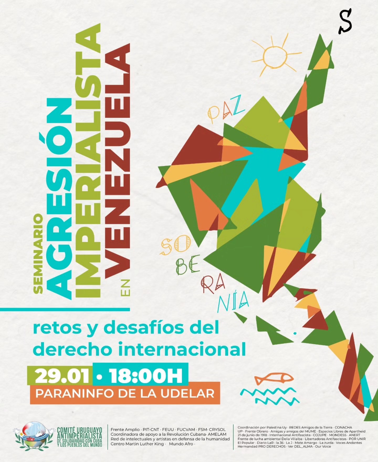 En una conferencia de prensa realizada este lunes 26 de enero, Abdala alertó sobre el avance del “derecho del más fuerte” en el escenario global y convocó al campo popular a manifestarse frente a la agresión imperialista, en particular contra Venezuela.