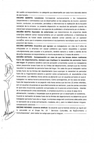 Convenio de radio 2010