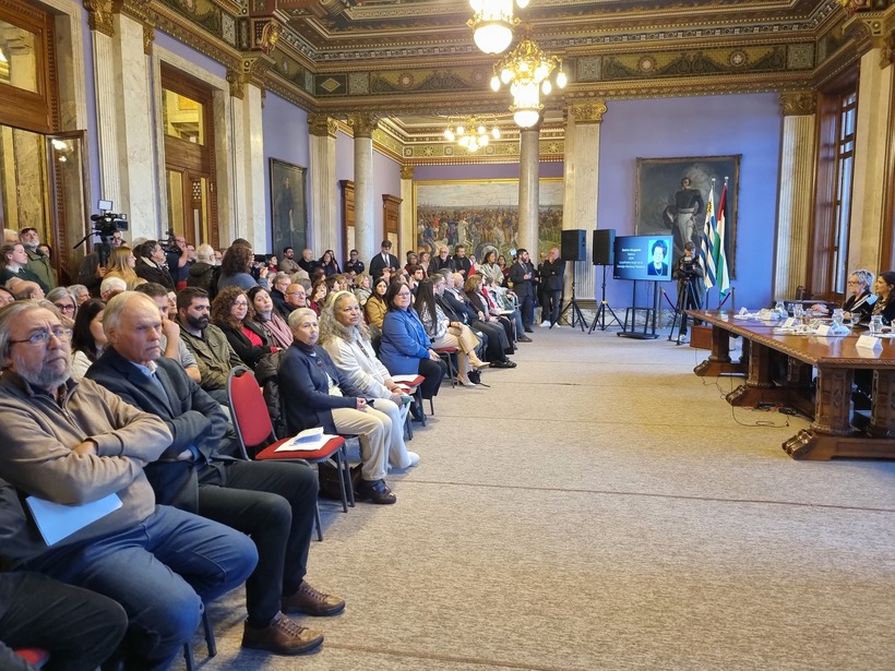 Presentación del Día de la mujer palestina en el Salón de Eventos Especiales del Palacio Legislativo - Foto: Victoria Camboni