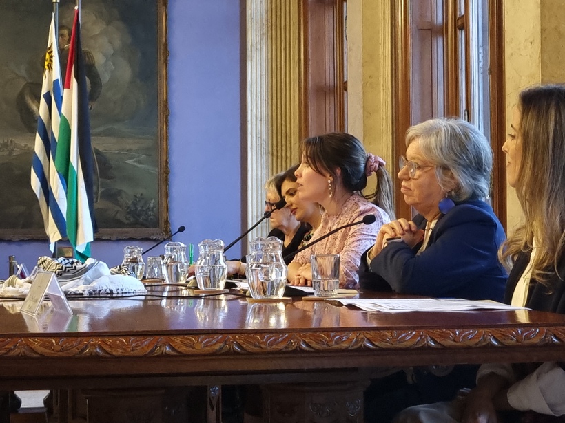 Presentación del Día de la mujer palestina en el Salón de Eventos Especiales del Palacio Legislativo - Foto: Victoria Camboni