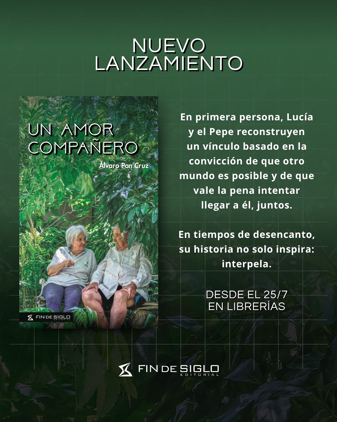 El documental que retrata la vida compartida entre Lucía Topolansky y José "Pepe" Mujica llega hoy a la gran pantalla con un evento homenaje. La obra también se convierte en libro, ampliando el registro de esta historia de amor, militancia y memoria.