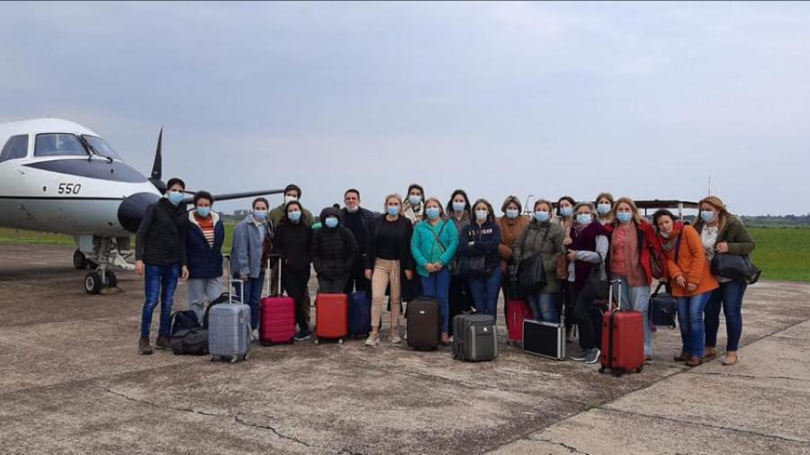 Equipo que se trasladó al Departamento de Artigas