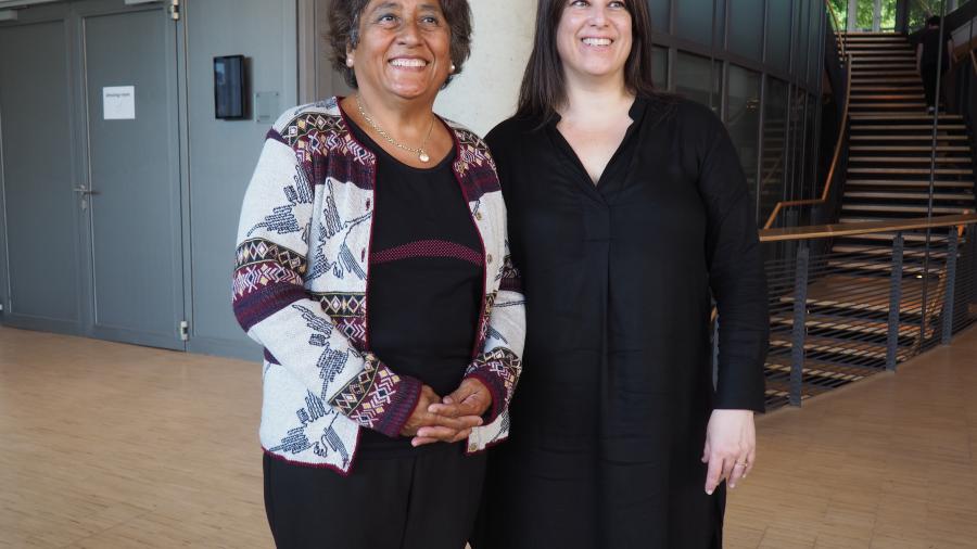 Marlene Montes de Sommer y Claudia Rieiro