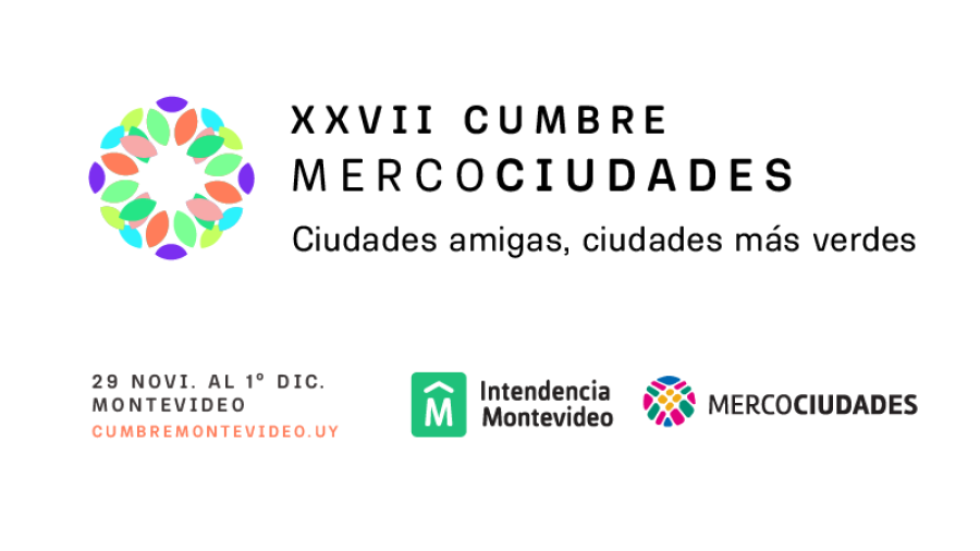 Afiche de la XXVII edición de las Mercociudades, sede Montevideo.