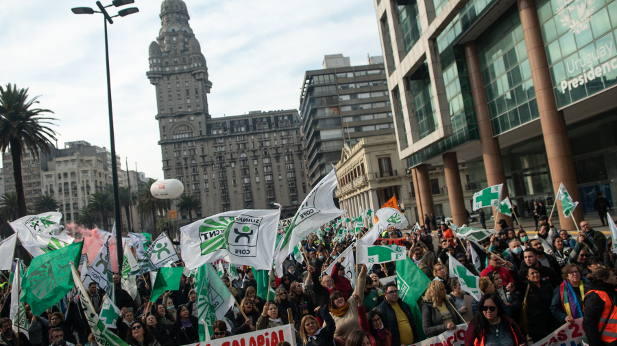 Foto de archivo de movilización de COFE