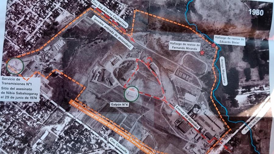 Vista aérea de predios militares