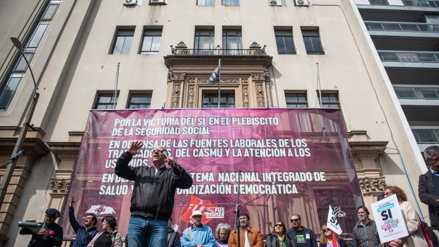 Movilización de la Federación Uruguaya de la Salud