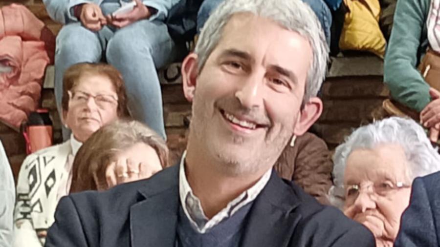 Pablo Caggiani en el 75º aniversario de la Escuela 113 de Nueva Palmira