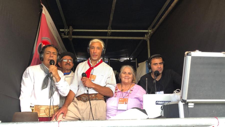 En un momento de la trasmisión en años anteriores