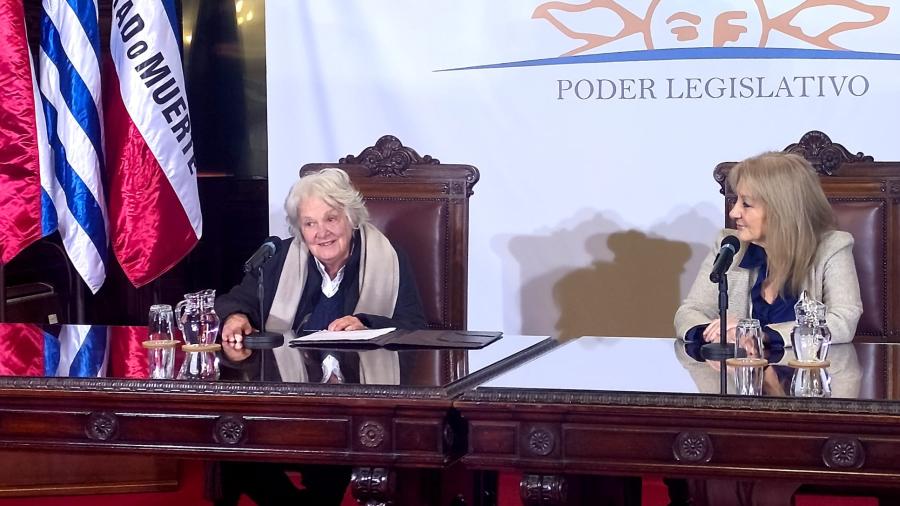Cosse lucia en el parlamento