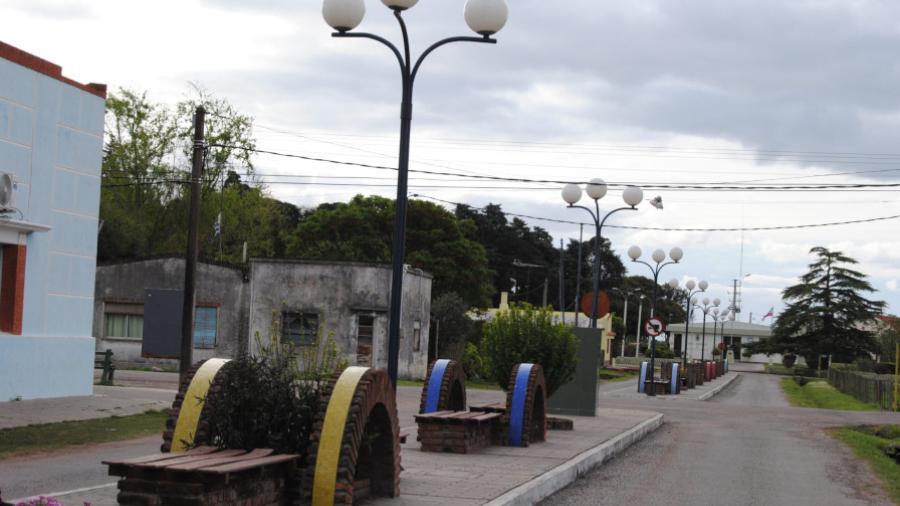 Centro de la localidad de Agraciada