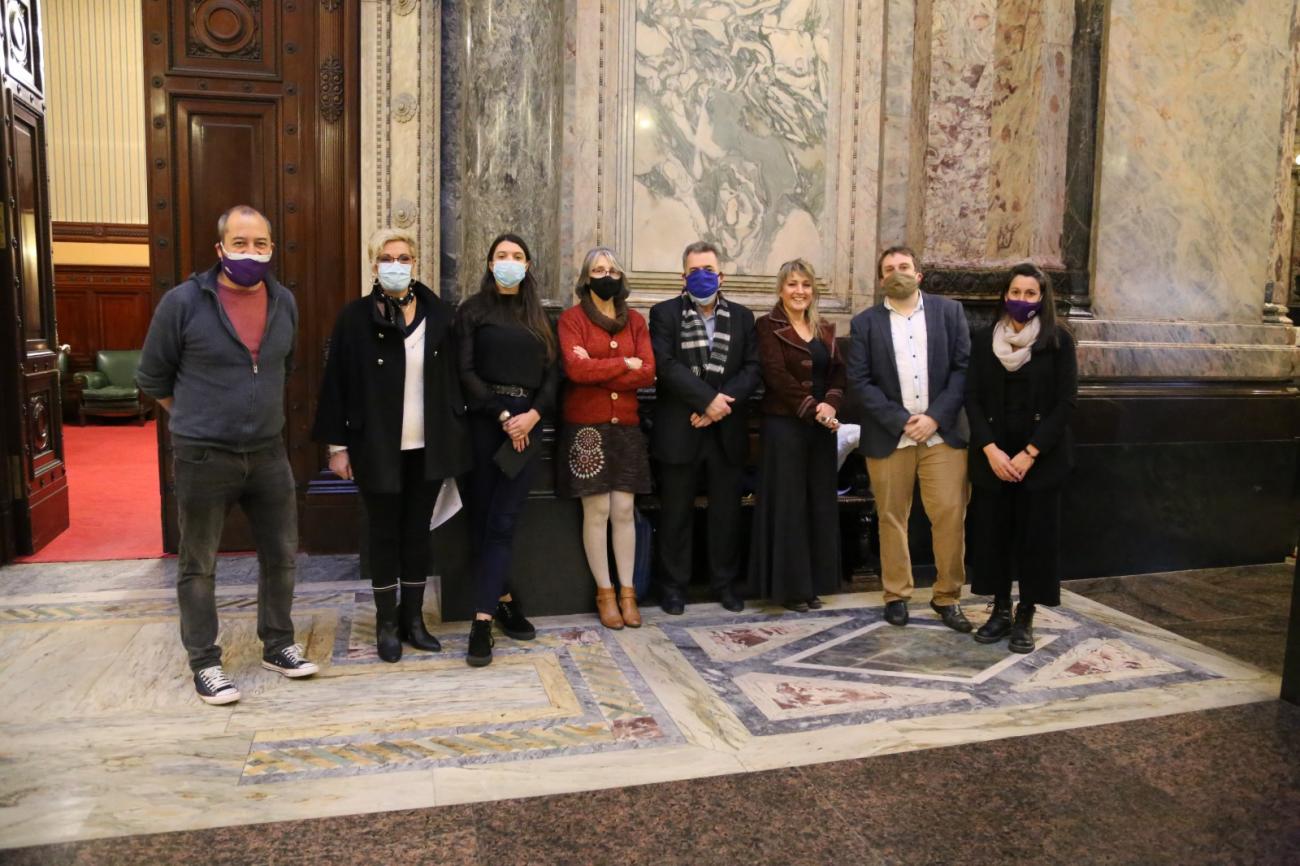 Los panelistas del evento