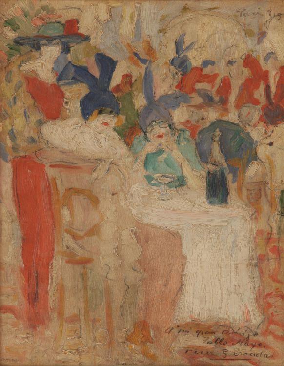 Estudio. 1913. Acuarela y lapiz sobre papel. Colección MNAV