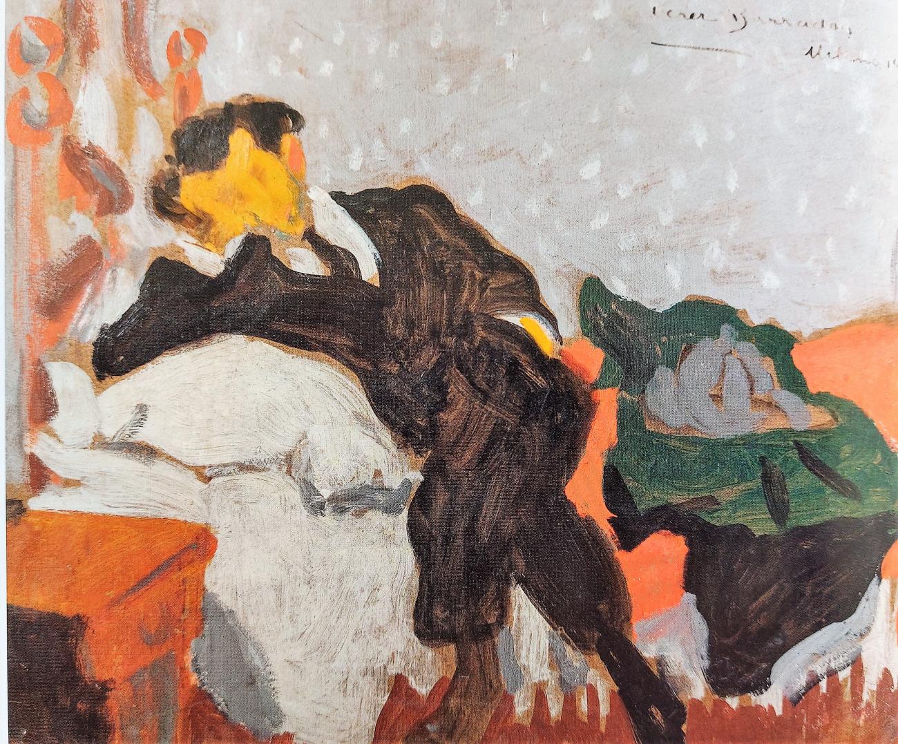 Estudio 1914 Oleo sobre cartón. Colección MNAV