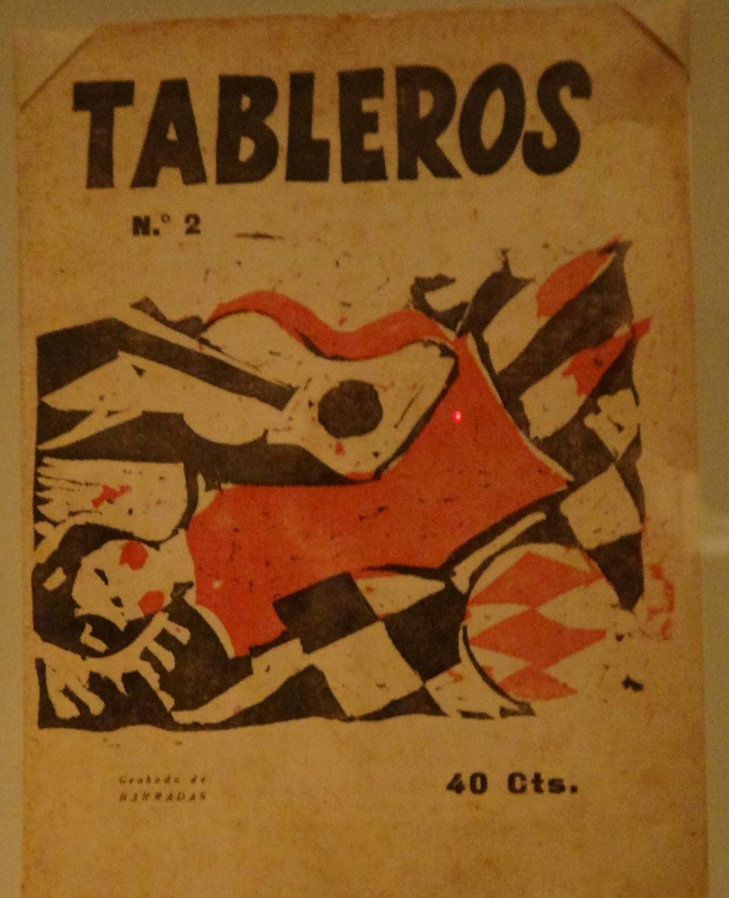Tapa de la Revista Internacional de Arte, Literatura y Crítica. Xilografía de Barradas 1921 Colección del MNAV