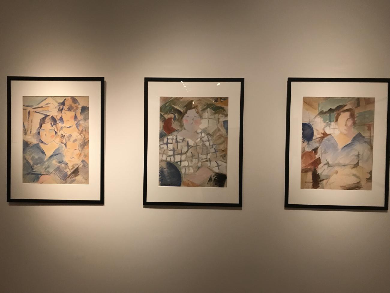 3 retratos de Pilar. Rafael Barradas. Hombre Flecha. MALBA, Buenos Aires