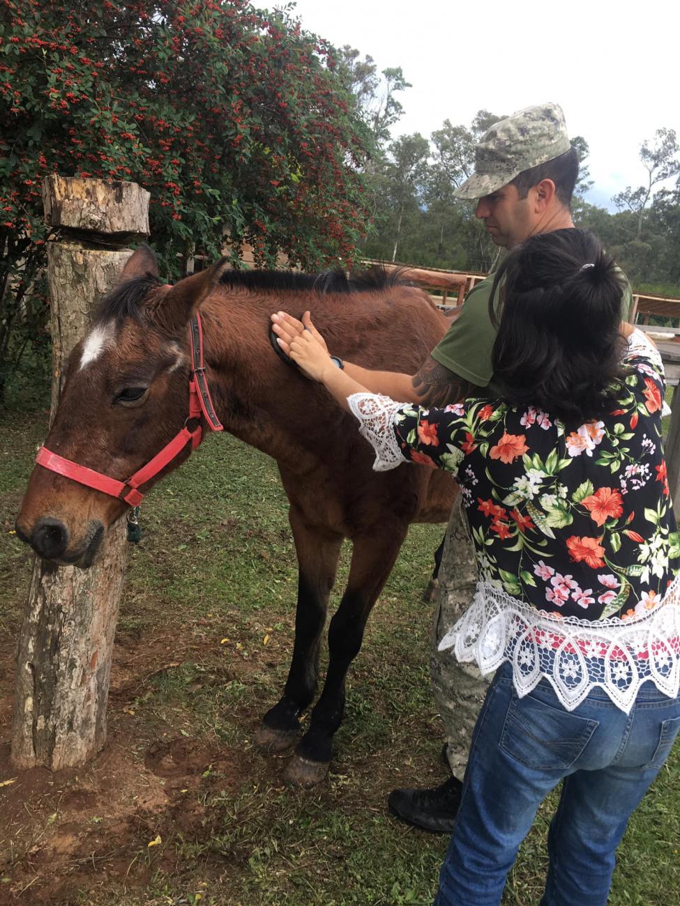 Alumna de Equinoterapia. Foto del centro