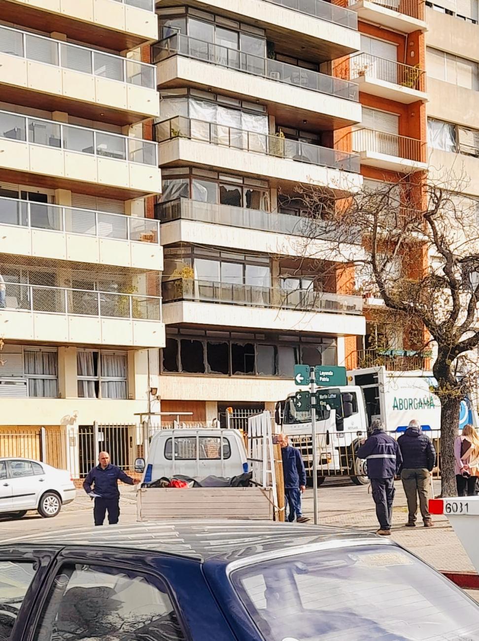 Foto: Camila Colman - Fachada del edificio siniestrado
