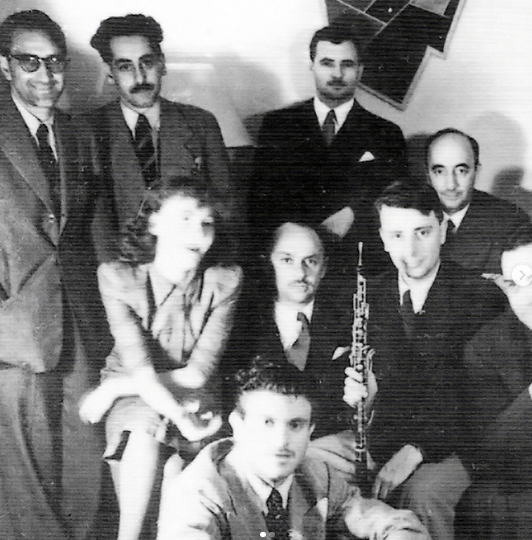 Pichon Riviere y su grupo con Carmelo