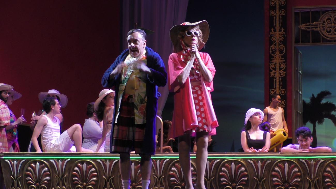 Escena de la opereta La Bella Helena